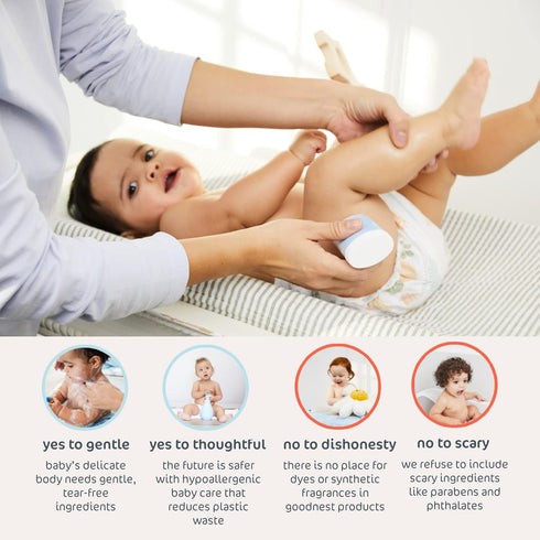 Goodnest® Baby & Toddler Travel Balm Stick - Fragrance-Free, Unscented, 6 Natural Moisturizers, Travel Balm, Organic Baby Balm, Hypoallergenic, Re...