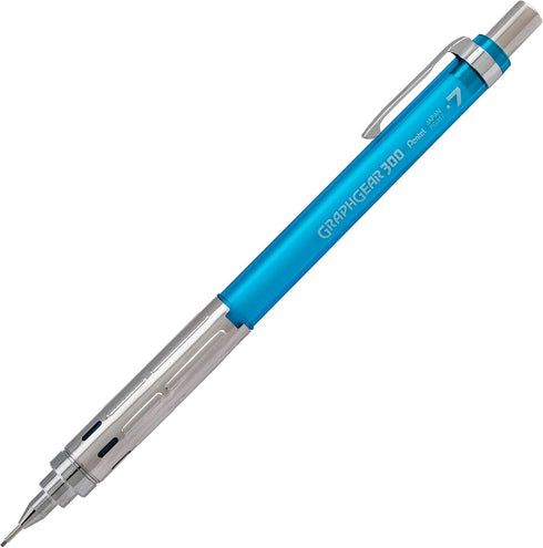 Pentel Arts GraphGear 300 Mechanical Pencil, (0.7mm), 1-Pack, Blue Barrel (PG317TSPABP)...
