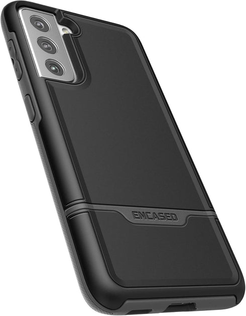 ENCASED Rebel Series Designed for Samsung Galaxy S21 Plus Case, Heavy Duty Protective Phone Case (Black)...