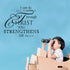 Inspirational Wall Decor Quotes Stickers–I Can Do All Things Through Christ Who Strengthens Me– Decor for Living Room Bedroom Classroom Playroom N...