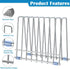 IDEATECH Bags Rack, Drying Rack for Bags, Stainless Stand, File Organizer Desktop Storage Book Shelf, Kitchen Storage & Organization (Silver)...