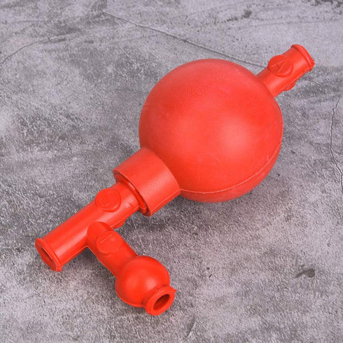 Hapivida Pipetting Ball, 3 Openings Lab Rubber Suction Bulb Quantitative Rubber Pipette Filler Lab Suction Ball for Industrial Mineral Agricultura...