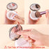 Loose Powder Container, 3 Pieces Compact Powder Container with Puff and Mirror,3 g/ 0.11 Oz Reusable Empty Refillable Makeup Powder Case Portable ...