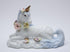 CG 737-33 White Unicorn with Flowers Sitting Figurine,4" H...