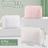 6 Pieces Coquette Makeup Bag Cotton Cosmetic Bag Cute Flower Makeup Bag Aesthetic Large Floral Makeup Pouch Quilted Travel Toiletry Bag Kawaii Stu...