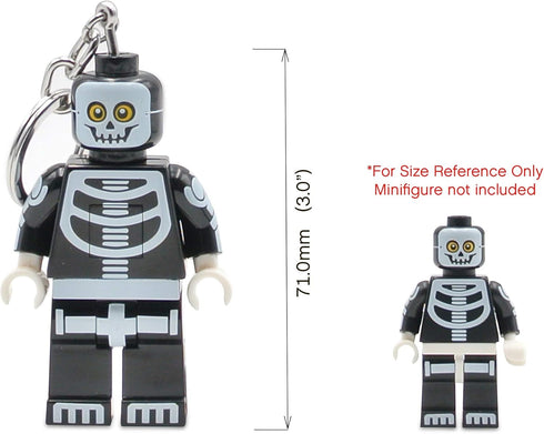 LEGO Monster Fighters Keychain Light - Skeleton - 3 Inch Tall Figure (KE137H)...