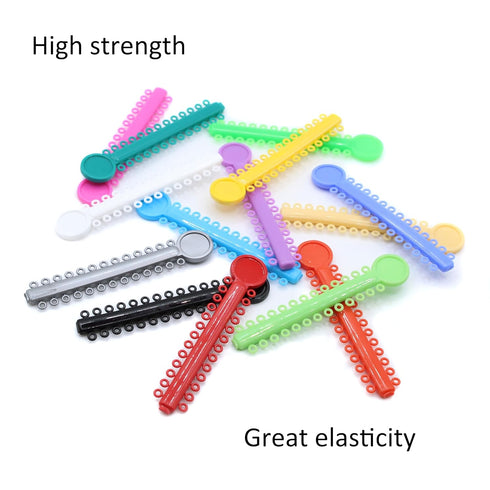 1040 O-Rings - Orthodontic Elastomeric Ligature Ties for Braces. Elastic O-Ring Rubber Bands for Orthodontic Brackets. (Pastel Blue)...
