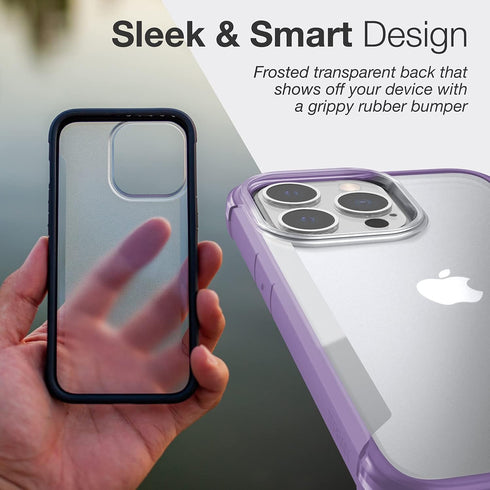 RAPTIC Terrain Case for iPhone 13 Pro, Biodegradable & Eco-Friendly, 10ft Drop Protection, Purple...