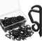 Marsui 120 Pieces Christmas Light Clips Outdoor Gutter Hooks Plastic Seasonal Weatherproof Clips Holiday Fence Hooks for Christmas Roof Tree Outsi...