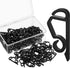 Marsui 120 Pieces Christmas Light Clips Outdoor Gutter Hooks Plastic Seasonal Weatherproof Clips Holiday Fence Hooks for Christmas Roof Tree Outsi...