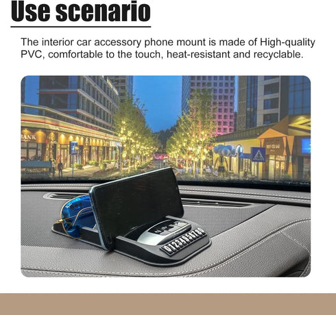 Anti-Slip Gel Pad Car Dashboard Stand for Navigation Cell Phone, Black......
