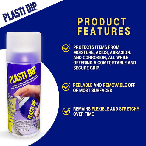 Plasti Dip 11 oz Clear Aerosol – Transparent Peelable Rubber Coating Spray, Removable Protective Clear Coat for Automotive, Tools & DIY Projects (...