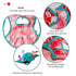 Joyo roy Mess Proof Baby Bibs for Eating Waterproof Toddler Bibs for Baby Girl 3-10 Months Soft Machine Washable Sleeveless Infant Smock Bib Trave...