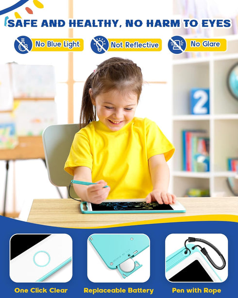 bravokids Kids Toys LCD Writing Tablet for Kids, 8.5 Inch Colorful Doodle Board Drawing Tablet Pad Erasable, Toddler Learning Toys Birthday for Bo...