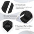 Black Tie Set in Gift Box Mens Solid Color 3.15" (8CM) Black Necktie and Pocket Square Set...