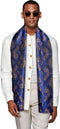 YOHOWA Mens/Womens Lightweight Silk Scarf Fashion Print Paisley Scarves Neckerchief Shawl Autumn Winter 63"x20"...