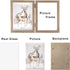 AVEAX Double 5x7 Picture Frame Wood Grain Photo Frame Shadow Box Frame...