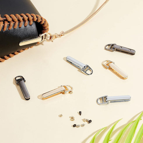WADORN 18 Sets Metal Purse Suspension Clasp, 3 Colors DIY Purse Making Hardware D Ring Bag Side Clip Buckles with Screws Bag Chain Strap Lanyard C...