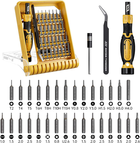 Mini Precision Screwdriver Set,JAKEMY 33 in1 T6 Torx Screwdriver Set Magnetic Driver Kit Laptop Screwdriver Repair Tool Kit with Extension Shaft T...