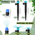 40 Pcs Fast Connect Drip Irrigation Emitters Kit Include 20 Mist Nozzles, 10 Drip Emitters and 10 Dripper Sprayers for 1/4" Garden Watering Tubing...