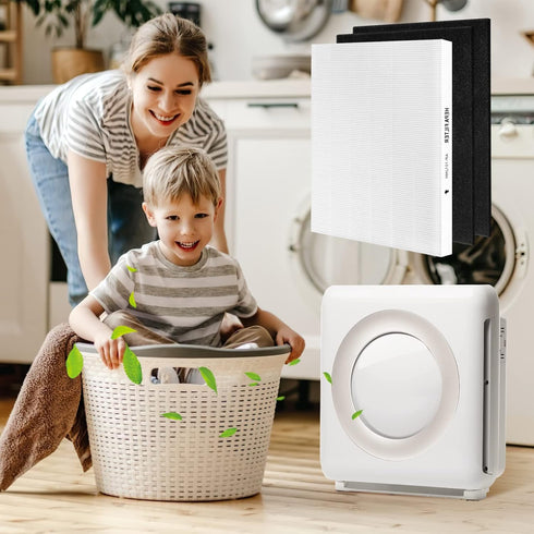 KEEPOW Hepa Filter Replacement Compatible with Coway Air Purifiers, AP-1512HH Filter Replacement Compatible with Coway Airmega AP-1512HH, Part 330...