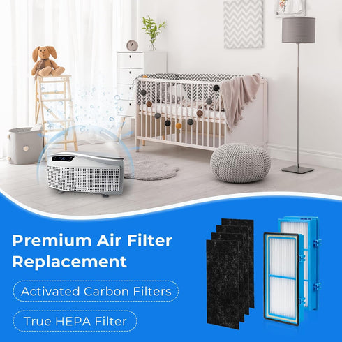 Ximoon HAPF30AT HEPA Filter Replacement for Holmes AER1 Ready Air Purifier Filters for Bionaire Air Cleaner Filter - 2 HEPA Filter + 4 Carbon Filt...