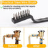 30 Pieces Mini Wire Brush,Stainless Steel Brush,Curved Handle Masonry Scratch Brush,Metal Wire Brushes for Cleaning,Wire Bristles Brush Set for Cl...