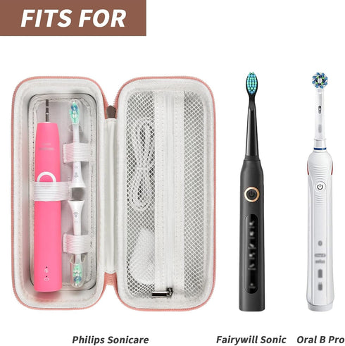 Toothbrush Travel Case Compatible with Oral-B Pro 1000, 2000, 3000, 3500, 1500/ for Philips Sonicare ProtectiveClean 4100 5100 Electric Toothbrush...