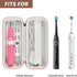 Toothbrush Travel Case Compatible with Oral-B Pro 1000, 2000, 3000, 3500, 1500/ for Philips Sonicare ProtectiveClean 4100 5100 Electric Toothbrush...