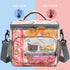 FlowFly Insulated Reusable Lunch Bag Adult Large Lunch Box for Women and Men with Adjustable Shoulder Strap,Front Zipper Pocket and Dual Large Mes...