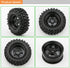 4X 1:10 RC Off-Road Car Wheel Tires 5 Spokes Wheel Rim 12 mm Hex RC Parts...