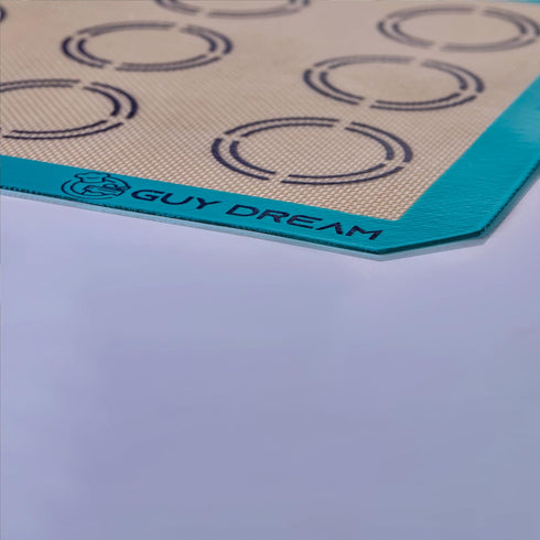 GUYDREMAT 2PCs Silicone Baking Mat with Measurements for Cookies - 16 1/2” x 11 5/8” - Reusable Premium Food Grade Silicone Cookie Sheets - Heat R...