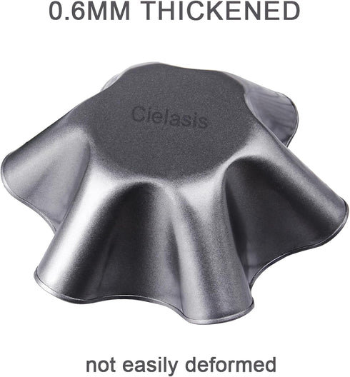 2 Pack 8.5" Nonstick Large Taco Shell Bowl – Carbon Steel Tortilla Maker Shell Pans Baking Molds Tostada for Frying Salad Bowls...