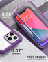 i-Blason Ares Case for iPhone 12 Pro Max 6.7 inch (2020 Release), Dual Layer Rugged Clear Bumper Case with Built-in Screen Protector (Purple)...