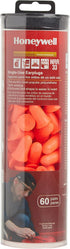 Honeywell Safety Products Pre-Shaped Foam Earplugs, 60 Pair Tube (RWS-53008)...