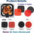 4Pcs Air Fryer Silicone Pot, Easy Cleaning Air Fryer Accessory, Food-Grade Reusable Air Fryer Basket, for 6 QT or Bigger, Square - 8.1" x 2.0" (2P...