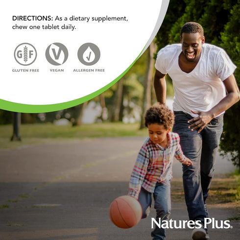 Natures Plus Orange Juice Chewable Vitamin C - 500 mg, 90 Tablets - High Potency Immune & Vascular Health Support Supplement, Antioxidant - Gentle...