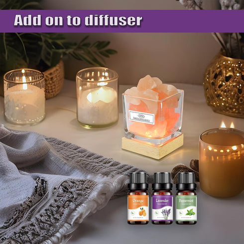 Essential Oils Natural Oils Fragrance Oil for Diffuser Humidifier Home Candle Making Replenish Set-6 Pack,Lavender, Lemon, Peppermint, Sweet Orang...