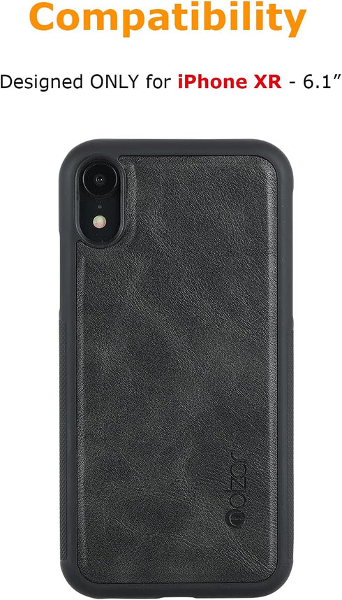 molzar GripBig Series for iPhone XR Case, Built-in Metal Plate for Magnetic Mount, Works with Qi-Certified Chargers, Compatible with Apple iPhone ...