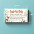 Woodland Creature Books for Baby Shower Request Cards (50 Pack), Baby Shower Invitation Inserts....