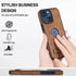 Leather case for iPhone 15 Plus Case, Thin Flexible Soft Grip Luxury Cover, Protective Slim with Kickstand Shockproof Phone Cases Compatible with ...
