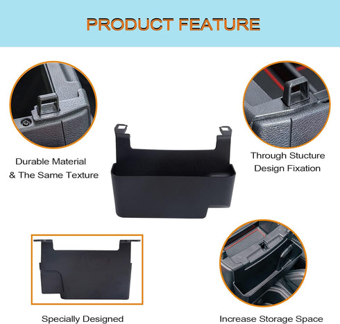Center Console Hanging Box Compatible with JEEP Wrangler JL/JLU 2018-2023 2024 2025 and JEEP Gladiator JT Truck 2020-2024 2025 Organizer Tray Armr...