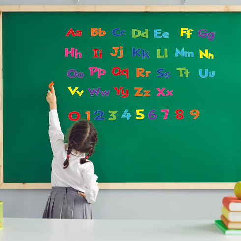 Tenare 134 Pieces 5 Inch Bulletin Board Letters for Classroom Alphabet Numbers Letters Combo Set Letter Cutouts for Bulletin Board Display Home Sc...