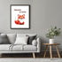 Posterizer 1 pcs-stay clever little fox-cute fox-Kids Room Art-Motivational & Inspirational Art-decor for nursery toddlers kids room- UNFRAMED Wal...