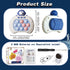Quick Push Bubble Game Machine, Pop Game Puzzle Educational Console, Light Up Handheld Squeeze ADHD Stress Relief Fidget Toys for 3+ Boys Girls Ki...