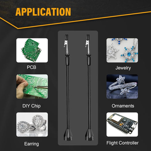 Magnetic Soldering Helping Hands, Third Hand Tools for Soldering, Wire Holders with Flexible Gooseneck Metal Arms for Hobby Welding Crafts(Pack of...