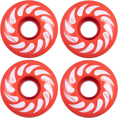 Phaser 92A 54mm Skateboard Wheels (Optional Bearings, Spacers, Washers)...
