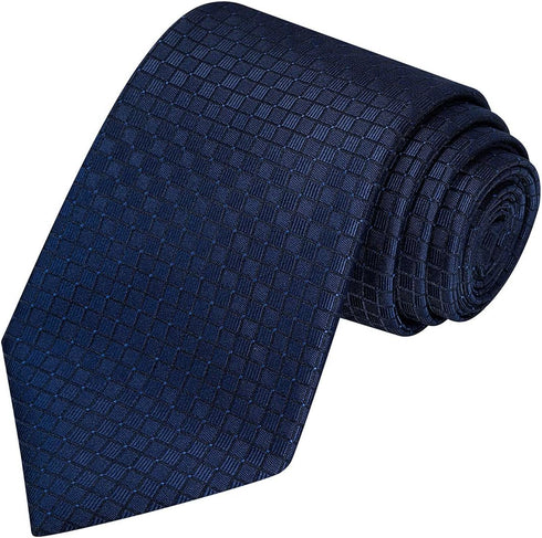 KissTies Mens Necktie Solid Color Checkered Business And Wedding Tie...