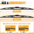 AUTOBOO 22"+22" Windshield Wiper Blade Sets Replacement for Dodge Challenger 2008-2020 -Original Factory Quality (Pack of 2)...