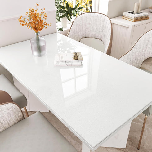 White Countertop Contact Paper Peel and Stick Wallpaper Self Adhesive Shiny Glitter White Removable Wallpaper 15.7"X78.8" White Contact Paper for ...